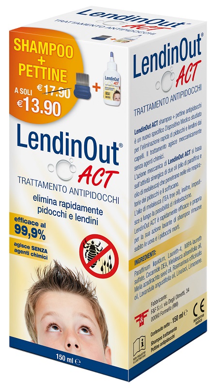 LENDINOUT ACT ANTIPIDOCCHI 150 ML - farmacia187.it
