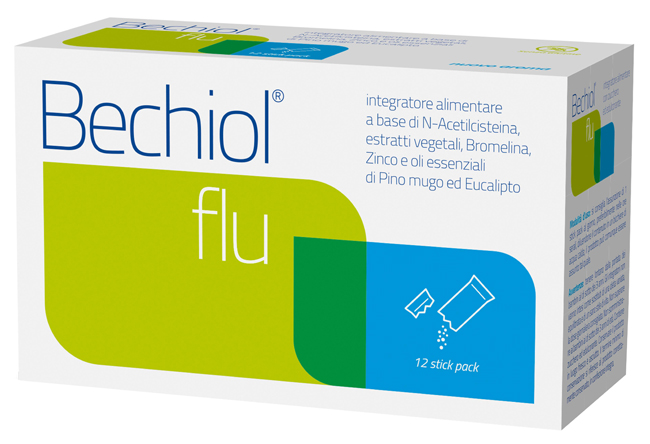 BECHIOL FLU 12 BUSTINE STICK PACK - farmacia187.it