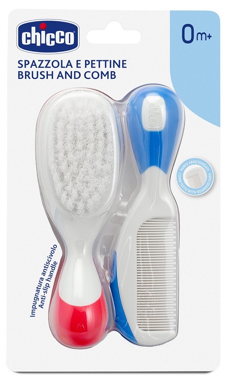 CHICCO SPAZZOLA + PETTINE NYLON - farmacia187.it