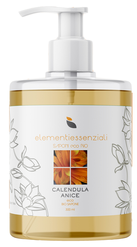 ELEMENTIESSENZIALI SAPONE ECO BIO CALENDULA ANICE 300ML - farmacia187.it