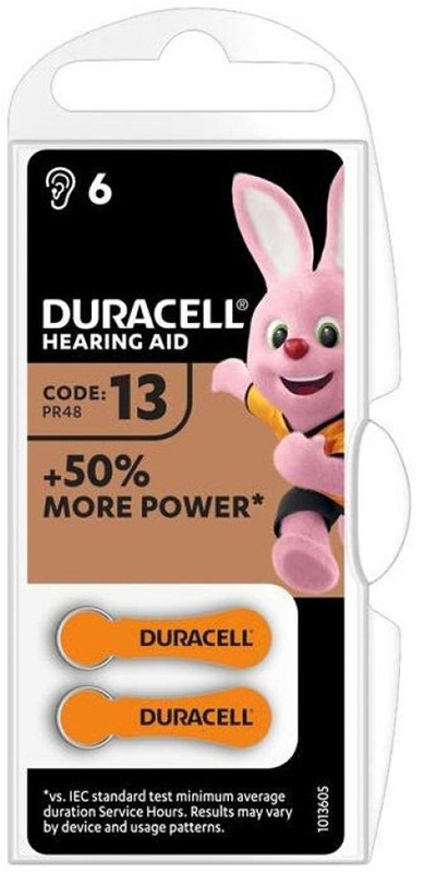DURACELL EASY TAB 13 ARANCIO BATTERIA PER APPARECCHIO ACUSTICO - farmacia187.it