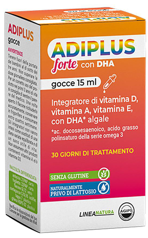 ADIPLUS FORTE CON DHA GOCCE FLACONCINO 15 ML - farmacia187.it
