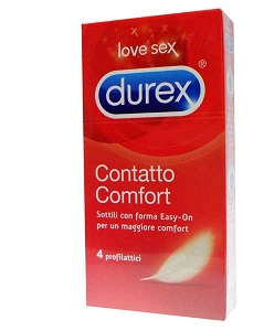 PROFILATTICO DUREX CONTATTO COMFORT 4 PEZZI - farmacia187.it