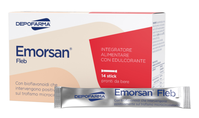EMORSAN FLEB 14 STICK PACK DA 15 ML - farmacia187.it