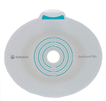 PLACCA PER UROSTOMIA COLOSTOMIA ILEOSTOMIA SENSURA MIO CLICK SISTEMA A DUE PEZZI FLANGIA 70 MM FORO RITAGLIABILE 10-65 MM 5 PEZZI - farmacia187.it