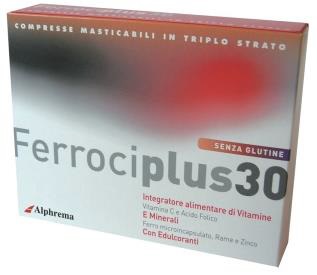 FERROCIPLUS 30 24 COMPRESSE MASTICABILI - farmacia187.it