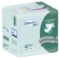 PANNOLONE PER INCONTINENZA A MUTANDINA SERENITY SOFT DRY+ ALOE MEDIUM SUPERCOMFORT 15 PEZZI FARMABILITY - farmacia187.it