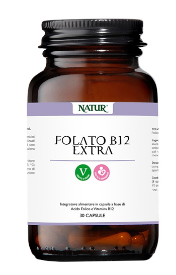 FOLATO B12 EXTRA 30 CAPSULE - farmacia187.it
