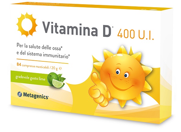 VITAMINA D 400 UI 84 COMPRESSE MASTICABILI GUSTO LIME - farmacia187.it