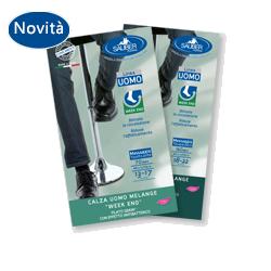 CALZA UOMO MELANGE 140 DENARI TAGLIA MEDIAJEANS CHIARO - farmacia187.it