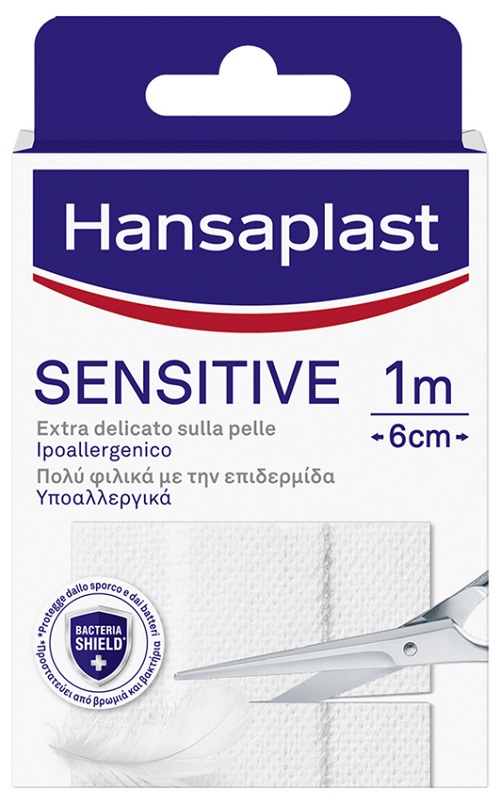 HANSAPLAST STRISCIA SENSITIVE PRETAGLIATA 1X6CM 10 PEZZI - farmacia187.it