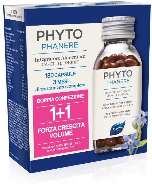 Phyto Paris - Phytophanere - Integratore Capelli/Unghie - 90+90 Capsule - farmacia187.it