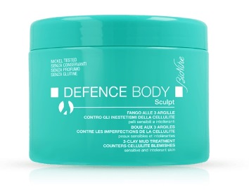 DEFENCE BODY ANTICELLULITE FANGO ALLE 3 ARGILLE VASO 500 G - farmacia187.it