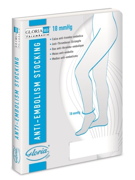GLORIAMED THROMBOSIS 18 PUNTA CHIUSA CON FORO D'ISPEZIONE TUTTA COSCIA AUTOREGGENTE CORTO MISURA S 1 PAIO - farmacia187.it