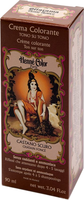 HENNE NUANCE CASTANO SCURO CREMA HENNE COLOR CREMA COLORANTE PRONTA ALL'USO - farmacia187.it