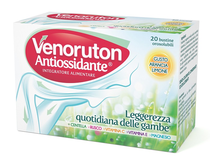 VENORUTON ANTIOSSIDANTE 20 BUSTINE OROSOLUBILI MONODOSE - farmacia187.it