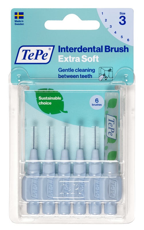 TEPE SCOVOLINO XSOFT BLU 0,6 MM 6 PEZZI - farmacia187.it