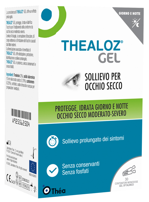 THEALOZ GEL OFTALMICO 30 CONTENITORI MONODOSE 0,4 G - farmacia187.it