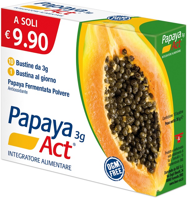 PAPAYA ACT 3G 10 BUSTINE - farmacia187.it