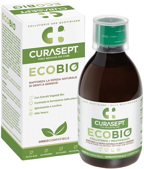 CURASEPT COLLUTORIO ECOBIO 300 ML PHARMADENT - farmacia187.it