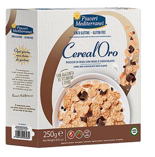 PIACERI MEDITERRANEI CEREALORO FIOCCHI RISO MAIS E CIOCCOLATO 250 G - farmacia187.it
