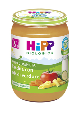 HIPP BIO HIPP BIO PAPPA PRONTA PAST TRIS DI VERDURE 190 G - farmacia187.it