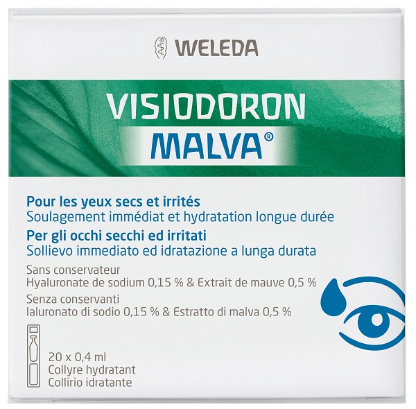 GOCCE OCULARI VISIODORON MALVA 20 MONODOSE DA 0,4 ML - farmacia187.it
