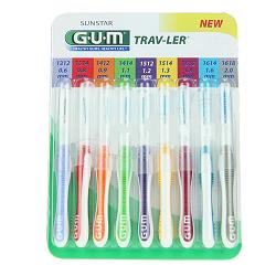 GUM TRAV/LER KIT SCOVOLINI 9 PEZZI - farmacia187.it
