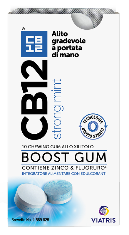 CB12 BOOST 10 CHEWING-GUM ZINCO E FLUORURO NEW FORMULATION - farmacia187.it
