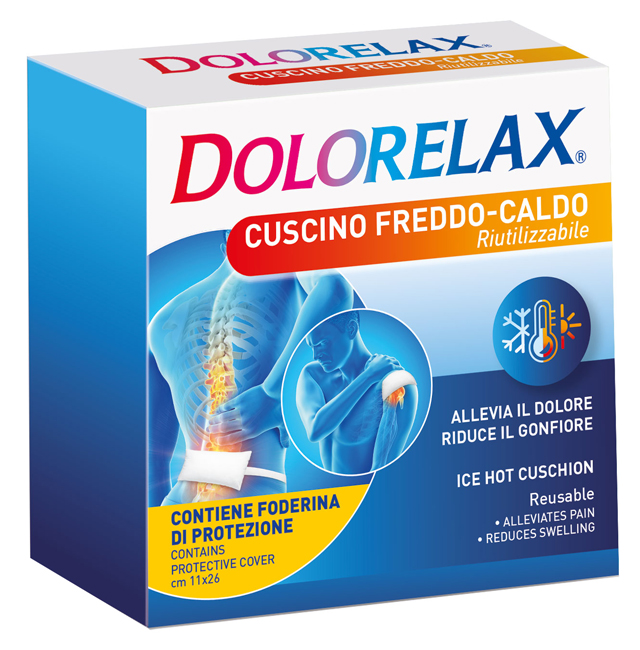 DOLORELAX ICE HOT CUSCINO RIUTILIZZABILE 11X26 CM 2 PEZZI - farmacia187.it