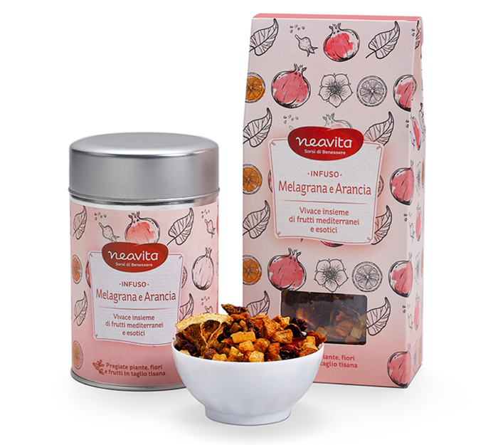 NEAVITA RICARICA INFUSO MELAGRANA ARANCIA 100 G - farmacia187.it