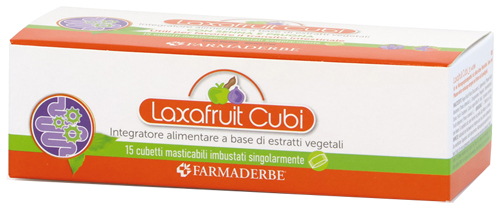 LAXAFRUIT 15 CUBETTI MASTICABILI 150 G - farmacia187.it