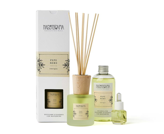 DIFFUSORE BASTONCINI PEPE NERO 100 ML - farmacia187.it