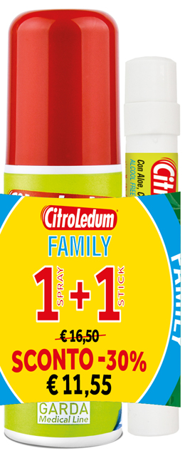 CITROLEDUM FAMILY KIT SPRAY 75 ML + STICK 10 ML - farmacia187.it