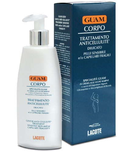 GUAM CREMA CORPO TRATTAMENTO ANTICELLULITE DELICATO PER PELLI SENSIBILI E O CAPILLARI FRAGILI 200 ML - farmacia187.it
