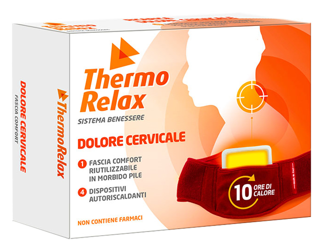 THERMORELAX FASCIA DOLORE CERVICALE+4 DISPOSITIVI AUTORISCALDANTI - farmacia187.it