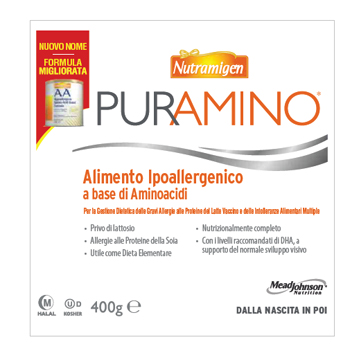 NUTRAMIGEN PURAMINO BARATTOLO 400 G - farmacia187.it