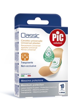 CEROTTO PIC CLASSIC 25X72 MM 10 ANTIBATTERICO 10 PEZZI - farmacia187.it