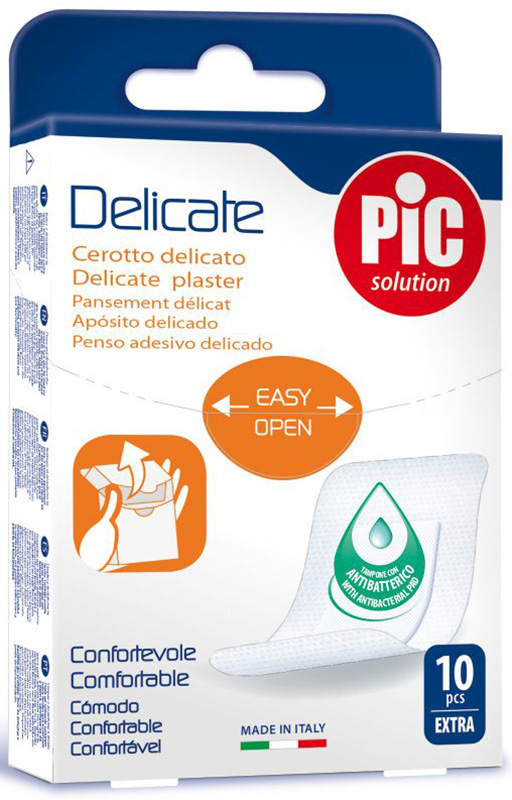 CEROTTO PIC DELICATE EXTRA ANTIBATTERICO 10 PEZZI - farmacia187.it