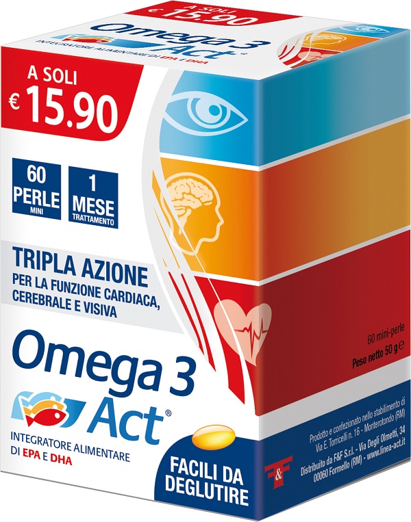OMEGA 3 ACT 540MG 60 PERLE MINI - farmacia187.it