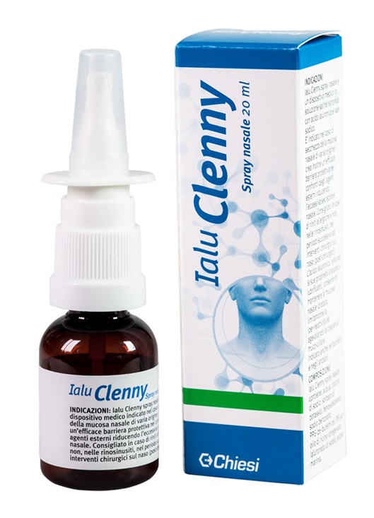IALU CLENNY SPRAY NASALE SOLUZIONE SALINA ISOTONICA CON ACIDO IALURONICO E SALE SODICO 20 ML - farmacia187.it
