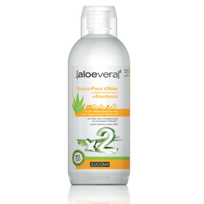 ALOEVERA2 SUCCO PURO D'ALOE DOPPIA CONCENTRAZIONE + ENERTONICI 1 LITRO - farmacia187.it