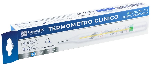 TERMOMETRO CLINICO ECOLOGICO SENZA MERCURIO 1 PEZZO MEDICARE - farmacia187.it