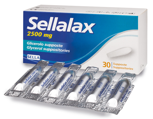 SELLALAX 2500MG SUPPOSTE GLICEROLO 30 PEZZI - farmacia187.it