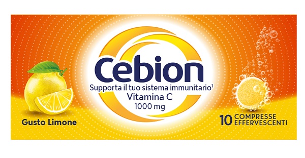 CEBION EFFERVESCENTE VITAMINA C LIMONE 10 COMPRESSE - farmacia187.it
