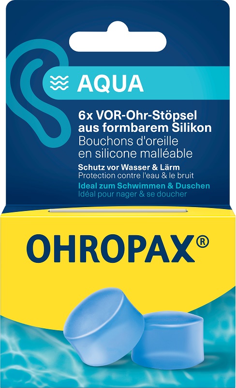OHROPAX SILICON AQUA TAPPI AURICOLARI 6 PEZZI - farmacia187.it