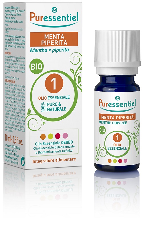 PURESSENTIEL MENTA PIPERITA OLIO ESSENZIALE BIO 10 ML - farmacia187.it