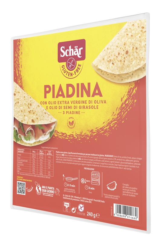 SCHAR PIADINA 3 PEZZI DA 80 G - farmacia187.it