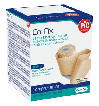 BENDA ELASTICA PIC CO FIX AUTOADESIVA 12X5CM MEDIUM - farmacia187.it