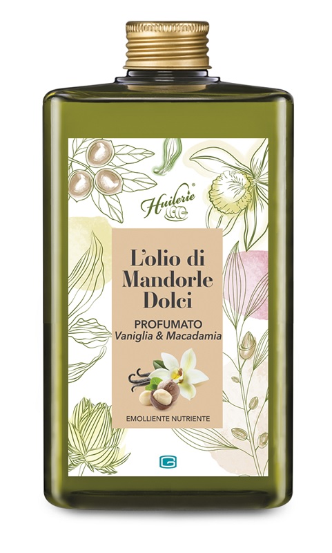 HUILERIE L'OLIO DI MANDORLE DOLCI PROFUMATO VANIGLIA & MACADAMIA 300 ML - farmacia187.it